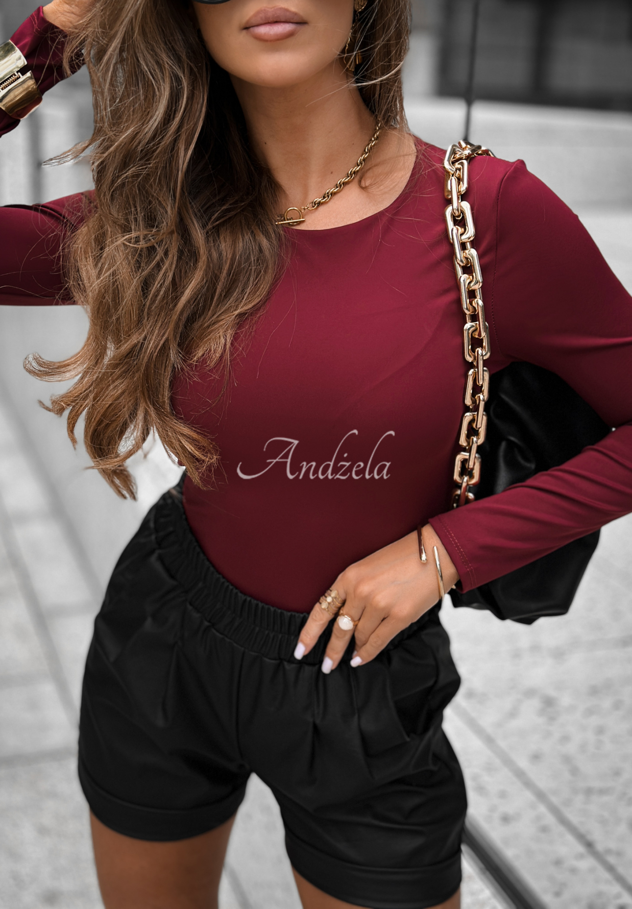 Blúzka longsleeve Not Anymore bordová