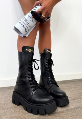 Kožené členkové čižmy workery La Milla Women's Intuition čierne