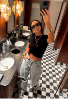 Nohavice džínosové z przetarciami La Milla Look At Her modré