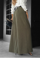 látkové Nohavice wide leg Need Coffee khaki
