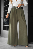 látkové Nohavice wide leg Need Coffee khaki
