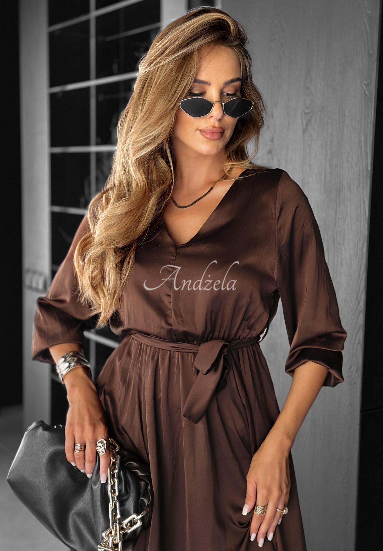 Šaty midi Forget Me Not čokoládová