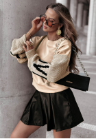 Mikina Lovely Sleeves svetlo béžový