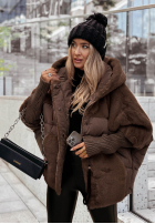 Prešívaná Bunda z futerkiem Snow & Pines čokoládová