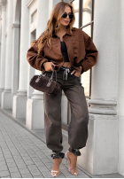 Bunda bomberka Give Me Truth čokoládová