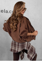 Bunda bomberka Delete That čokoládová