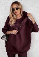Súprava 3in1 Legíny, top i Mikina Super Fit wino