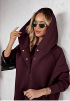 Súprava 3in1 Legíny, top i Mikina Super Fit wino