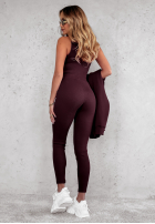 Súprava 3in1 Legíny, top i Mikina Super Fit wino