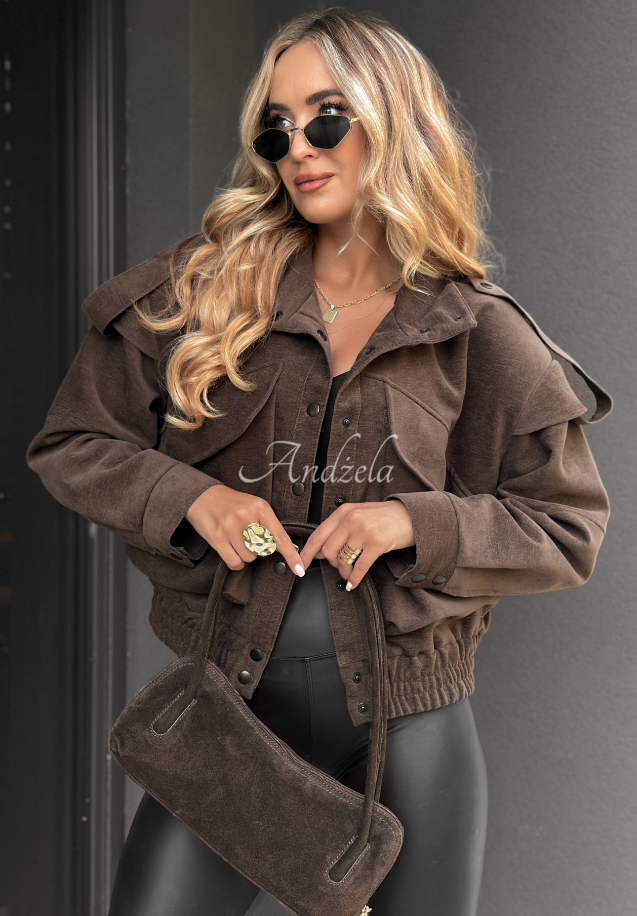 Krátka bunda bomberka Read &amp; Deleted čokoládová