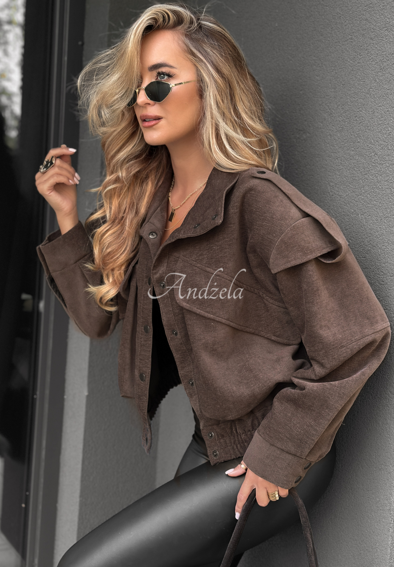 Krátka bunda bomberka Read &amp; Deleted čokoládová