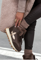 Sneakersy z futerkiem Getting Really Cold čokoládové