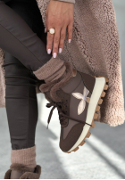 Sneakersy z futerkiem Getting Really Cold čokoládové