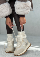 Sneakersy z futerkiem Getting Really Cold svetlobéžové