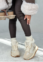 Sneakersy z futerkiem Getting Really Cold svetlobéžové