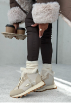 Sneakersy z futerkiem Getting Really Cold svetlobéžové