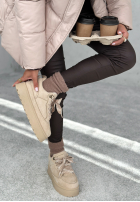 semiošové sneakersy Comfy In The Cold béžové