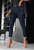 Nohavice džínosové skinny Hazelton tmavomodré