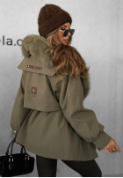 Puchowa Bunda parka z futerkiem Already Know khaki