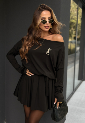 Krátky overal Dare To Be Seen čierne