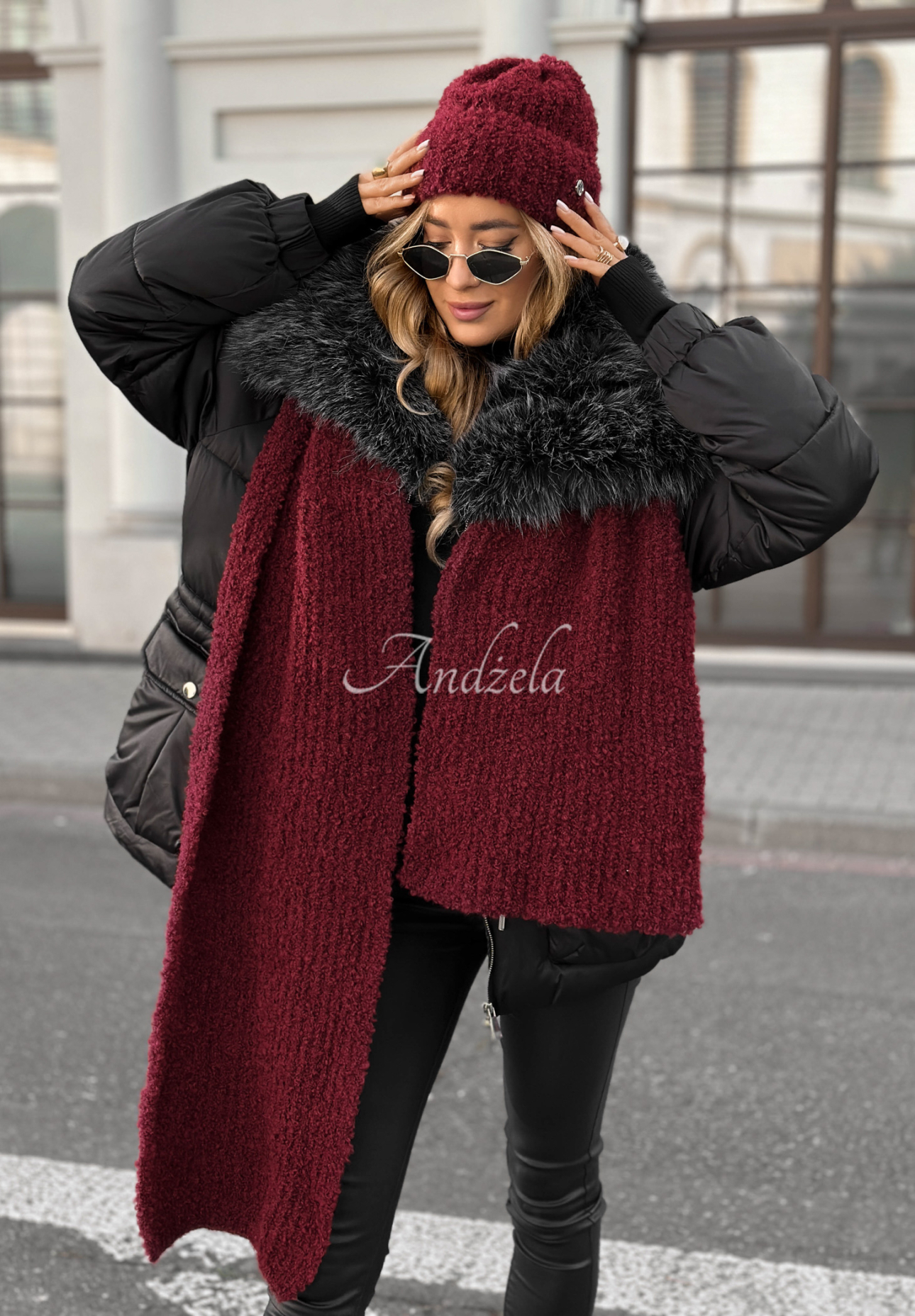 Šál boucle Winter Everywhere Biela