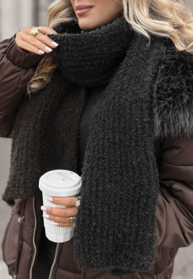 Šál boucle Winter Everywhere čierne