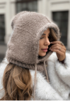 Nákrčník s kapucňou balaclava Winter Park Mokka