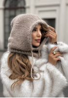Nákrčník s kapucňou balaclava Winter Park Mokka