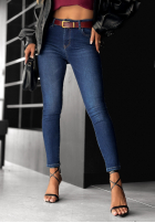 Nohavice džínosové skinny What If I Did tmavomodré