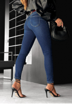 Nohavice džínosové skinny What If I Did tmavomodré