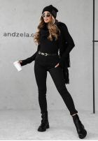 Nohavice džínosové mom fit Give It Everything čierne