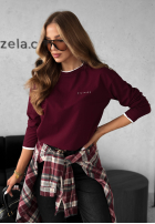 Blúzka z długim rękawem Just A Dream bordová