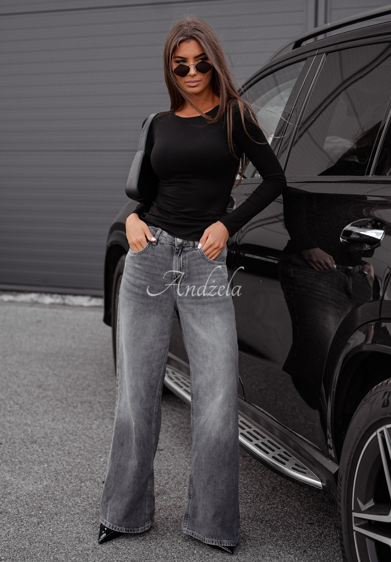 Blúzka longsleeve Basanti čierna