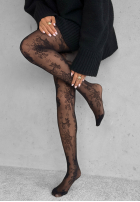 Koronkowe Pančuchy Delicate Lace čierne