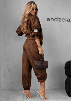Tepláková súprava Mikina i Nohavice Get It Now čokoládový