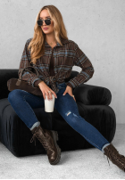 Nohavice džínosové mom fit Give It Everything tmavomodré