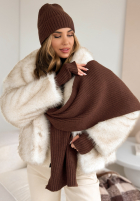Súprava Čiapka, szalik, Rukavičky  3in1 Winter Threads čokoládový