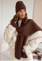 Súprava Čiapka, szalik, Rukavičky  3in1 Winter Threads čokoládový