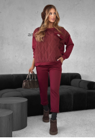 Tepláková súprava Mikina i Nohavice Inside Out bordová