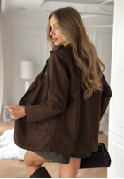 Zamszowa Sako Am I Wrong čokoládová