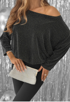 Błyszcząca Šaty oversize Hot Topic strieborná