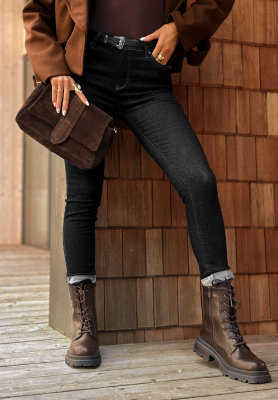 Skinny džínsy New Meadows čierne