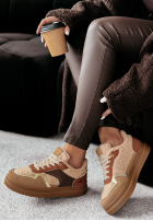 Tenisky z kożuszkiem Crispy Fall ťavie