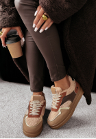 Tenisky z kożuszkiem Crispy Fall ťavie