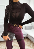 Wiskozowa Blúzka z siateczką Clear Your Mind čierna