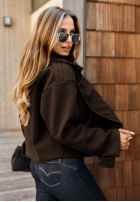 Krótki Kabát West Chicago ciemnoczekoladowy