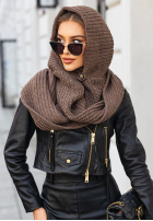 Čiapka z szalikiem balaclava Shade Of WInter čokoládová