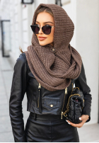 Čiapka z szalikiem balaclava Shade Of WInter čokoládová