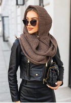 Čiapka z szalikiem balaclava Shade Of WInter čokoládová