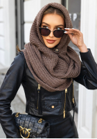 Čiapka z szalikiem balaclava Shade Of WInter čokoládová